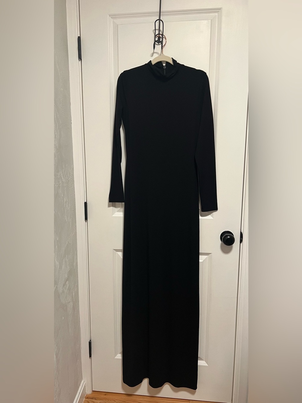 naked wardrobe Black Long Sleeve Maxi Dress-NWOT